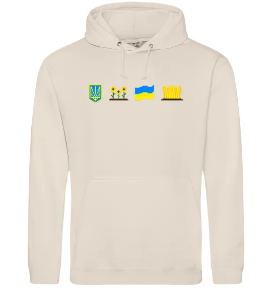 Мужская толстовка (худи) Ukraine pixel elements Таш фото