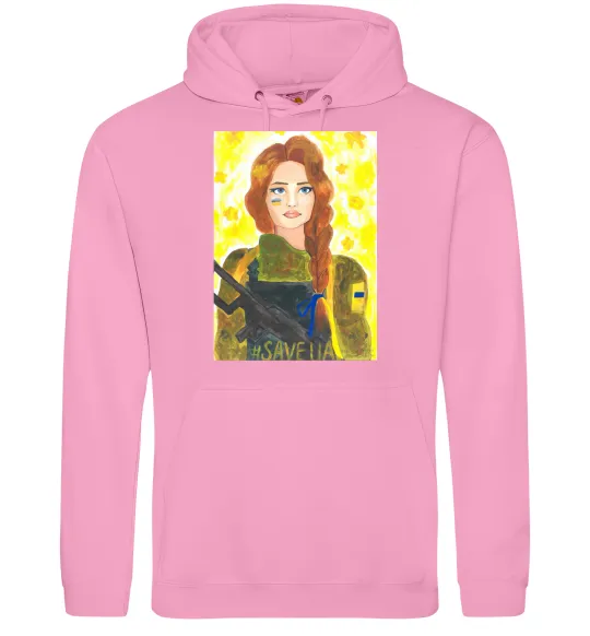 Чоловіча толстовка (худі) Save UA Захисниця Рожевий фото