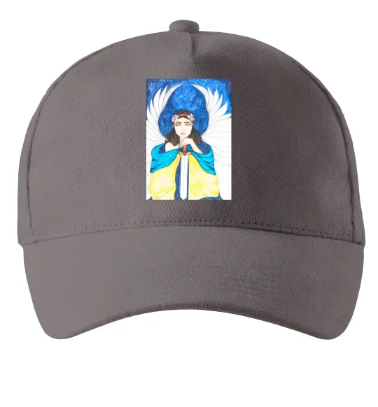 Кепка Дівчина ангел України Сірий фото