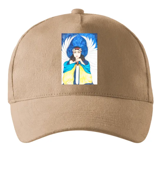 Кепка Дівчина ангел України Пісочний фото