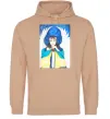 Жіноча толстовка (худі) Дівчина ангел України Пісочний Жіноча толстовка (худі) Дівчина ангел України Пісочний фото