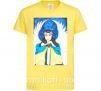 Детская футболка Дівчина ангел України Лимонный фото