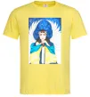 Чоловіча футболка Дівчина ангел України Лимонний Чоловіча футболка Дівчина ангел України Лимонний фото