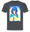 Чоловіча футболка Дівчина ангел України Графіт Чоловіча футболка Дівчина ангел України Графіт фото