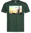 Чоловіча футболка Дякуюємо Бережіть себе Темно-зелений фото