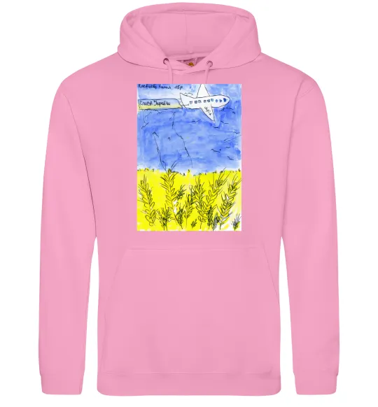 Чоловіча толстовка (худі) Літак Мрія Рожевий фото