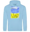Жіноча толстовка (худі) Літак Мрія Блакитний фото