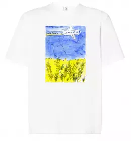 Футболка Оверсайз Руки та серце Белый фото