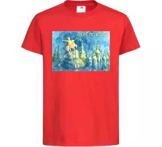 Дитяча футболка Переможемо Червоний фото