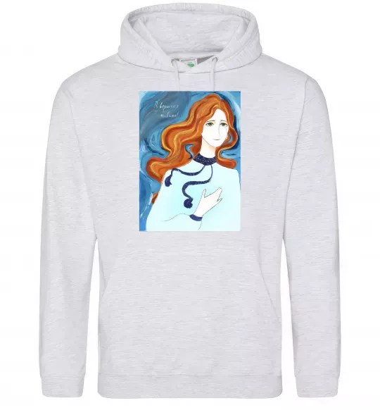 Мужская толстовка (худи) Поверніться живими Серый меланж фото