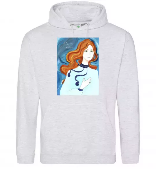 Женская толстовка (худи) Поверніться живими Серый меланж фото