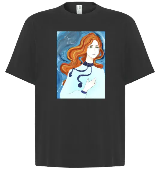 Футболка Оверсайз Поверніться живими Черный фото