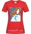 Женская футболка Поверніться живими Красный фото
