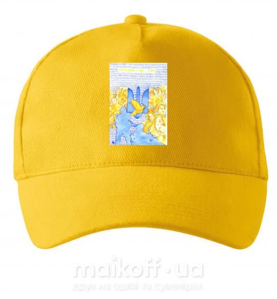 Кепка Україна це ти Солнечно желтый фото
