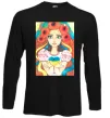 Лонгслив Українка з маками Черный фото