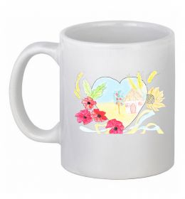 Чашка керамическая Українська хата