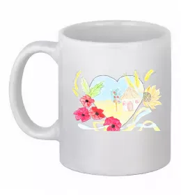 Чашка керамическая Дякуємо за захист Белый фото