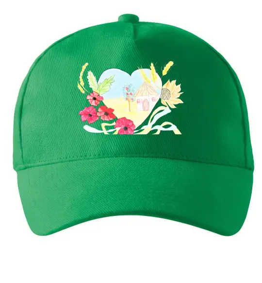 Кепка Українська хата Зеленый фото