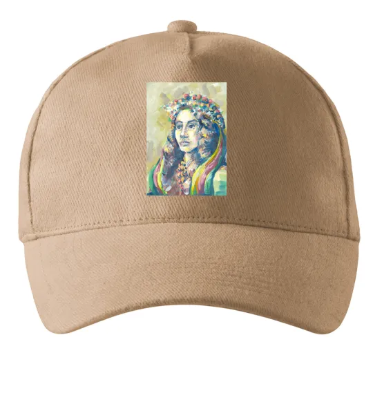 Кепка Українка у вінку Пісочний фото