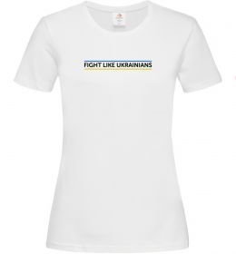 Женская футболка Fight like Ukraininan