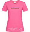 Жіноча футболка Fight like Ukraininan Яскраво-рожевий фото