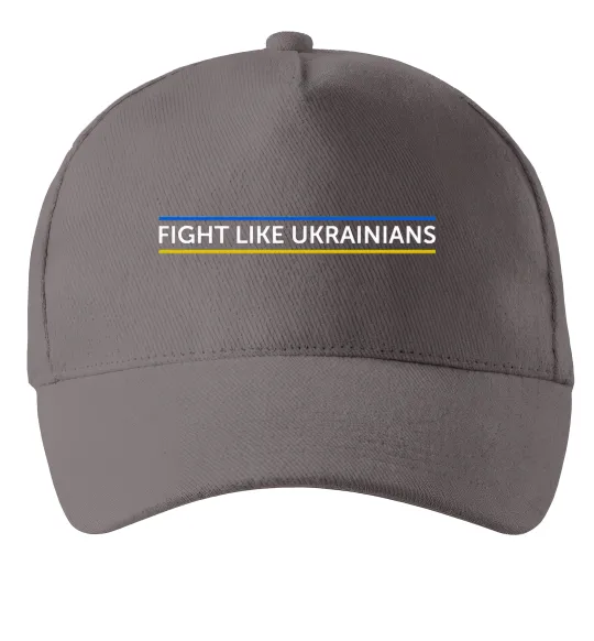 Кепка Fight like Ukraininan Серый фото