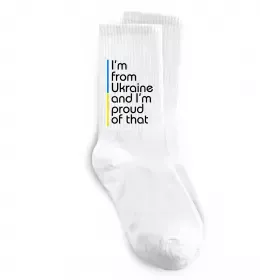 Носки I love UA Белый фото