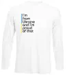 Лонгслив Im from Ukraine and Im proud of that Белый фото