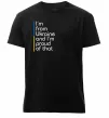 Мужская премиум футболка Im from Ukraine and Im proud of that Черный фото
