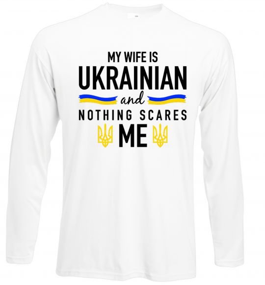 Реглан My wife is ukrainian Белый фото