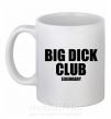Чашка керамічна Big dick club legendary Білий фото