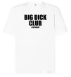 Футболка Оверсайз Big dick club legendary Білий фото