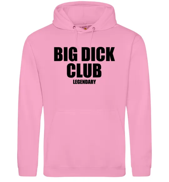 Чоловіча толстовка (худі) Big dick club legendary Рожевий фото