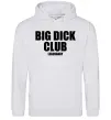 Мужская толстовка (худи) Big dick club legendary Серый меланж фото