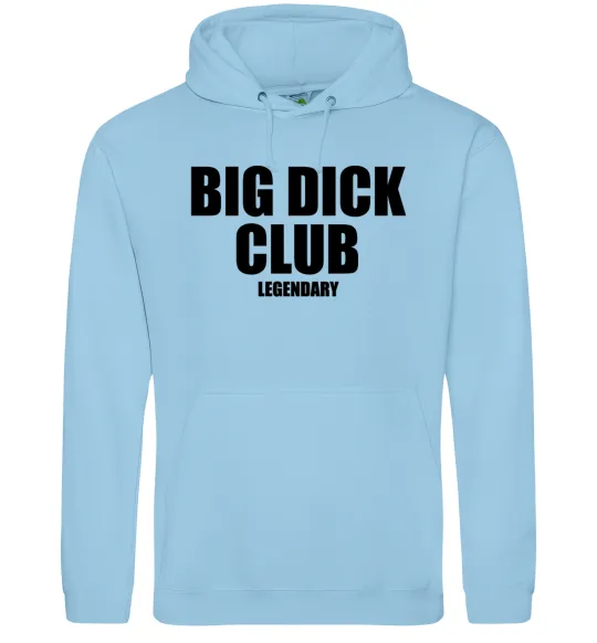 Чоловіча толстовка (худі) Big dick club legendary Блакитний фото