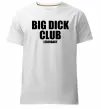 Мужская премиум футболка Big dick club legendary Белый фото