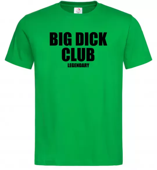 Мужская футболка Big dick club legendary Зеленый фото