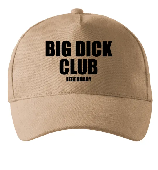 Кепка Big dick club legendary Пісочний фото