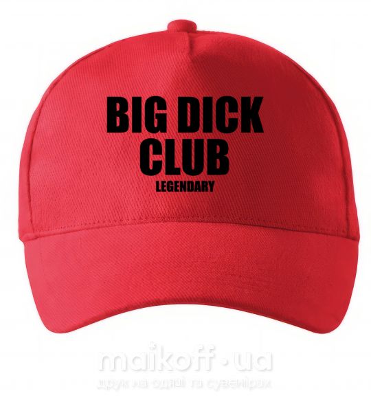 Кепка Big dick club legendary Червоний фото