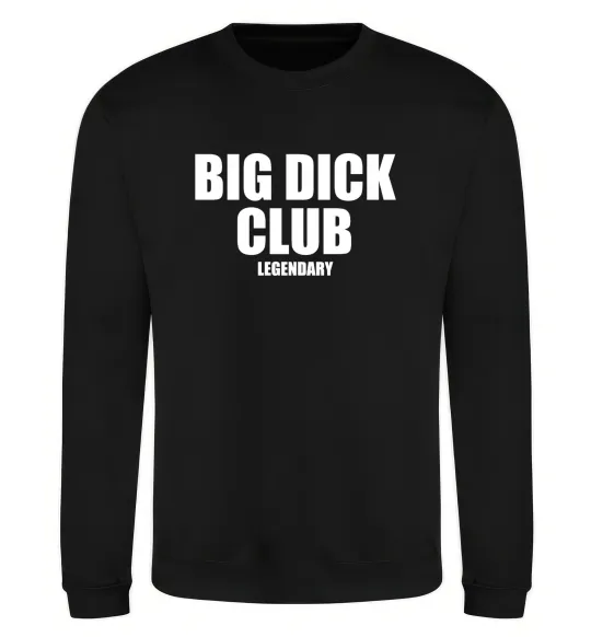 Світшот Big dick club legendary Чорний фото