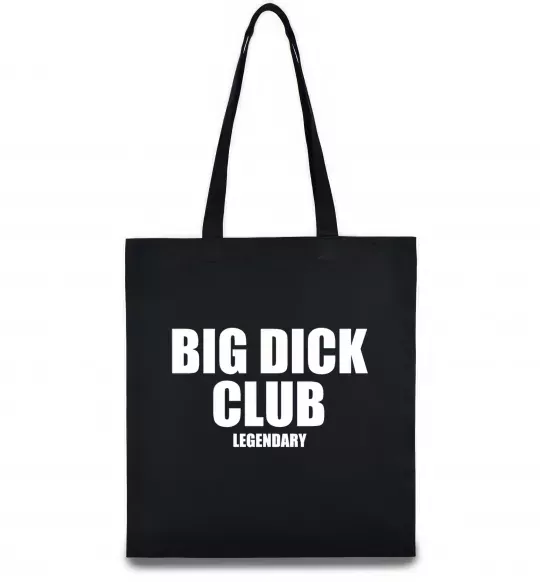 Еко-сумка Big dick club legendary Чорний фото