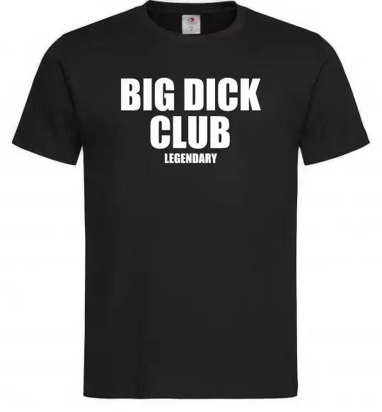 Мужская футболка Big dick club legendary Черный фото
