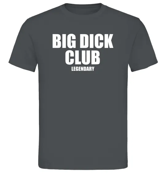 Мужская футболка Big dick club legendary Графит фото