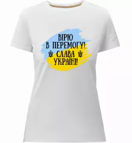 Жіноча преміум футболка Бандера Слава Україні Чорний фото