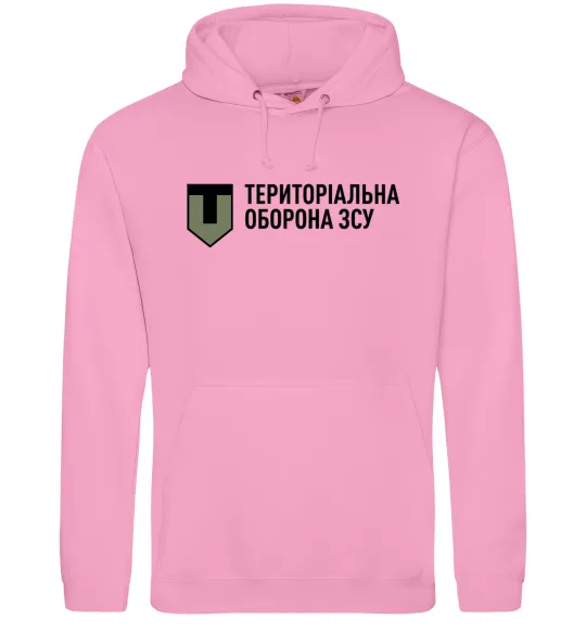 Чоловіча толстовка (худі) Територіальна оборона ЗСУ Рожевий фото