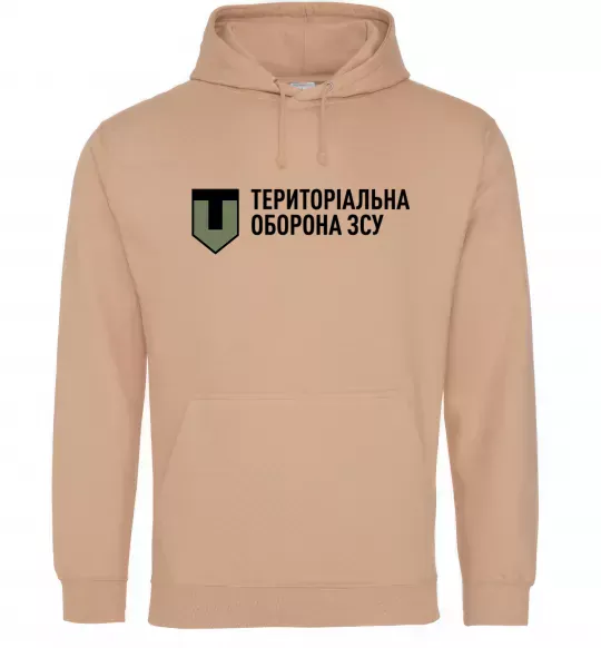 Жіноча толстовка (худі) Територіальна оборона ЗСУ Пісочний фото