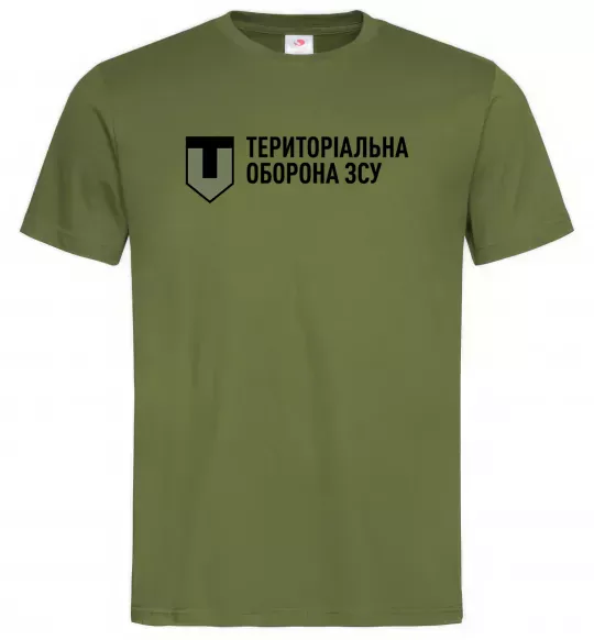 Мужская футболка Територіальна оборона ЗСУ Оливковый фото