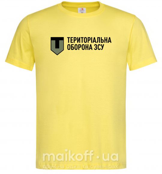 Чоловіча футболка Територіальна оборона ЗСУ Лимонний фото