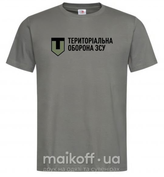 Чоловіча футболка Територіальна оборона ЗСУ Графіт фото