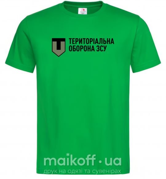 Мужская футболка Територіальна оборона ЗСУ Зеленый фото